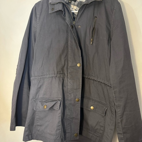 mine Jackets & Blazers - Mine Charcoal Utility Jacket